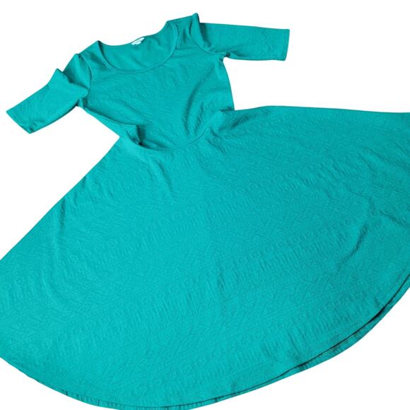 Lularoe Christmas Green Dress Size Medium - Picture 1 of 4